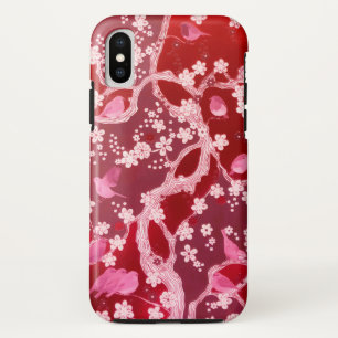 Blume Bird Cheroms Blüten Rosa Case-Mate iPhone Hülle