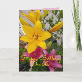 Blume Birthday Card Karte