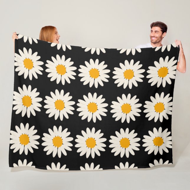 Blume Black 60x80 Fleece Blanket (Beispiel)