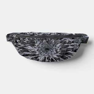 Blume Black and Gray Dahlia Bauchtasche