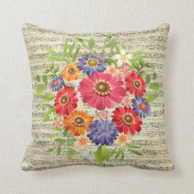 Blume Blatt Kopfkissen 16" x 16"