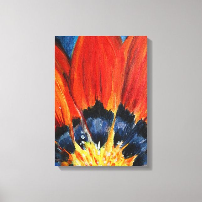 Blume Blätter Maler Kunst Leinwanddruck (Vorderseite)