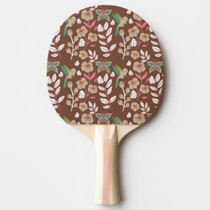 Blume, Blätter, Schmetterlinge, nahtlos, ohne Blum Tischtennis Schläger