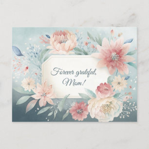 Blume Blau Postkarte