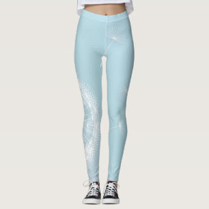Blume-blaue Leggings