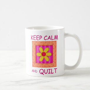 Blume-Block für Ruhe und Quilt-Anwendung behalten Kaffeetasse