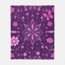 Blume Bloom Fairycore-Muster Fleecedecke