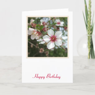 Blume Blossom Geburtskarte Karte