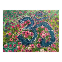 Blume Blossom - Om Leinwand Malerei