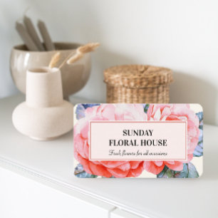 Blume Blossom Peony Visitenkarte