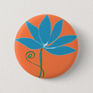 Blume - Blue Lotus Button