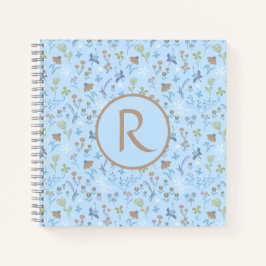Blume Blue Monogram Journal Notizbuch