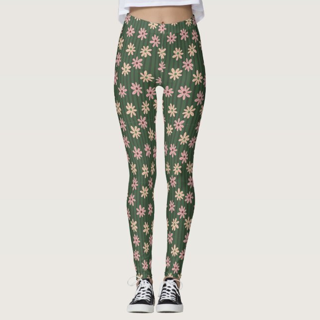 Blume blühen für ihre eigene Freude Leggings (Vorderseite)