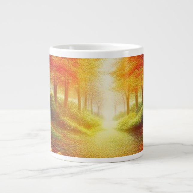 Blume blühen im Frühjahr Jumbo-Tasse (Vorderseite)