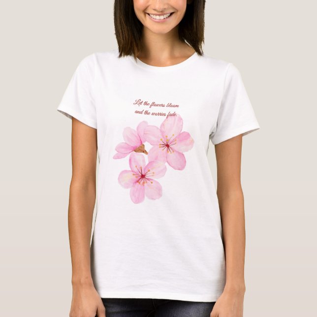 Blume blühen - Weichflora Inspiration gelassen T-Shirt (Vorderseite)