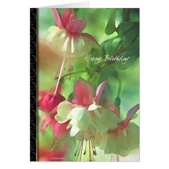 Blume blüht Blumengeburtstagskarte Karte