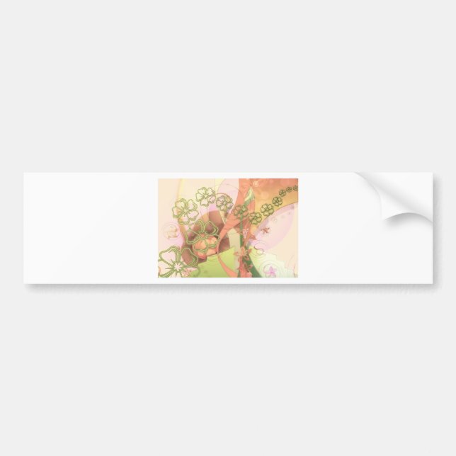 Blume blüht Rebe-Liebe-Schicksals-Kunst Digital Autoaufkleber (Vorne)