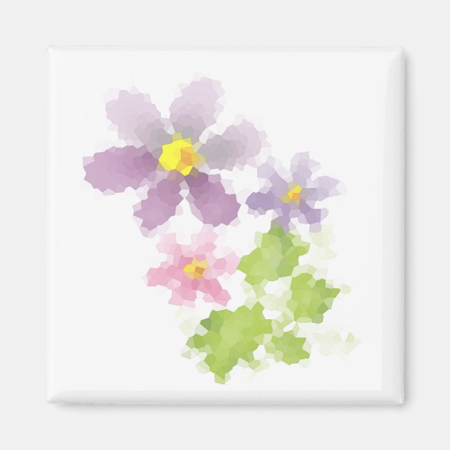 Blume Blume Mosaik 2 Magnet (Vorne)