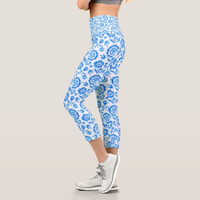 Blume Blumen Capri Leggings (Links)