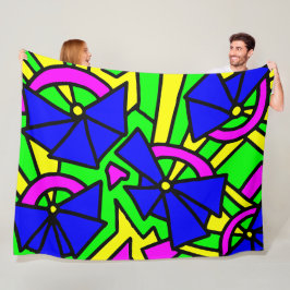 Blume Blumen Doodle Art Fleecedecke