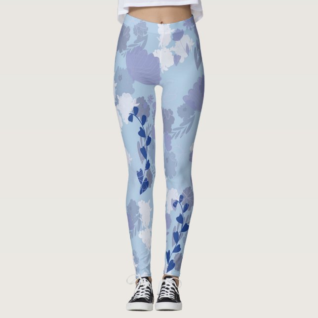 Blume Blumen Leggings (Vorderseite)