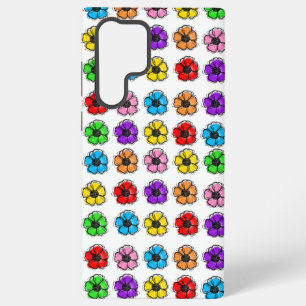 Blume Blumendoodle Linie Wasserfarben Abstrakt Samsung Galaxy Hülle
