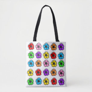Blume Blumendoodle Linie Wasserfarben Abstrakt Tasche