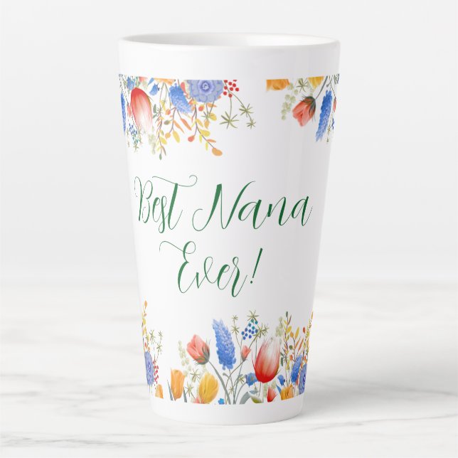 Blume Blumengarten Milchtasse (Vorderseite)
