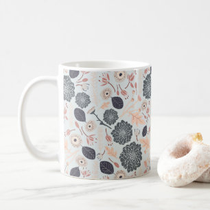 Blume Blumengraue Pfirsichblüte Kaffeetasse