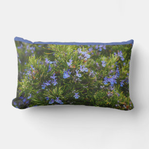 Blume Blumengrün Vollblut Blauer Außenbereich Kissen Für Draußen