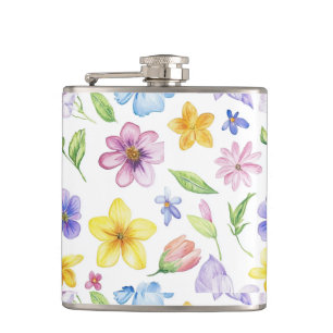 Blume Blumenmuster Sublimierung-95651 Flachmann