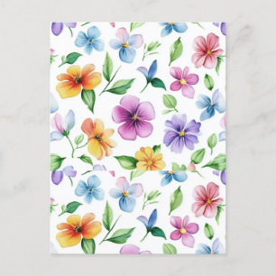 Blume Blumenmuster Sublimierung-95652 Feiertagspostkarte