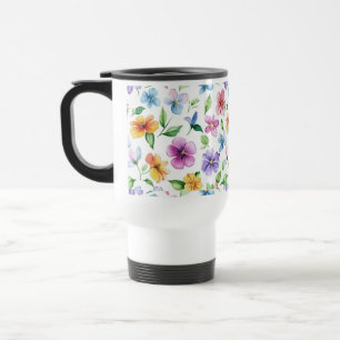 Blume Blumenmuster Sublimierung-95652 Reisebecher