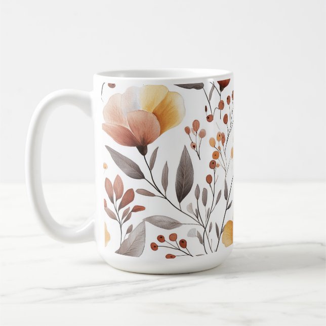 Blume Blumenmuster Sublimierung-95653 Kaffeetasse (Links)