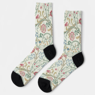 Blume, Blumenmuster, William Morris Socken