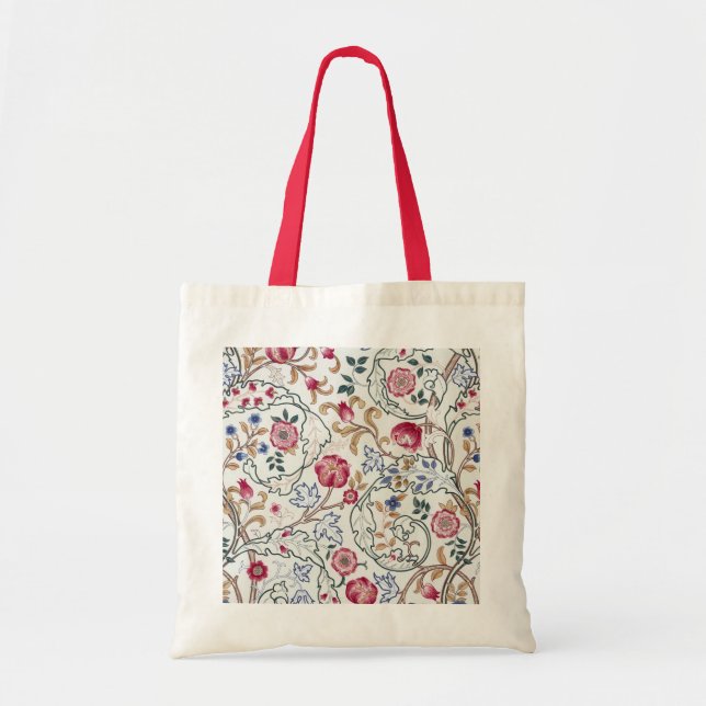 Blume, Blumenmuster, William Morris Tragetasche (Vorne)
