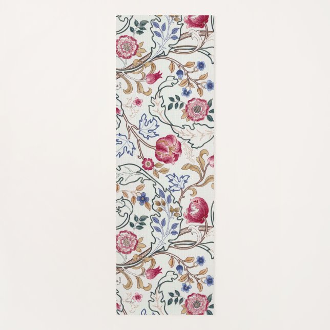 Blume, Blumenmuster, William Morris Yogamatte (Vorderseite)