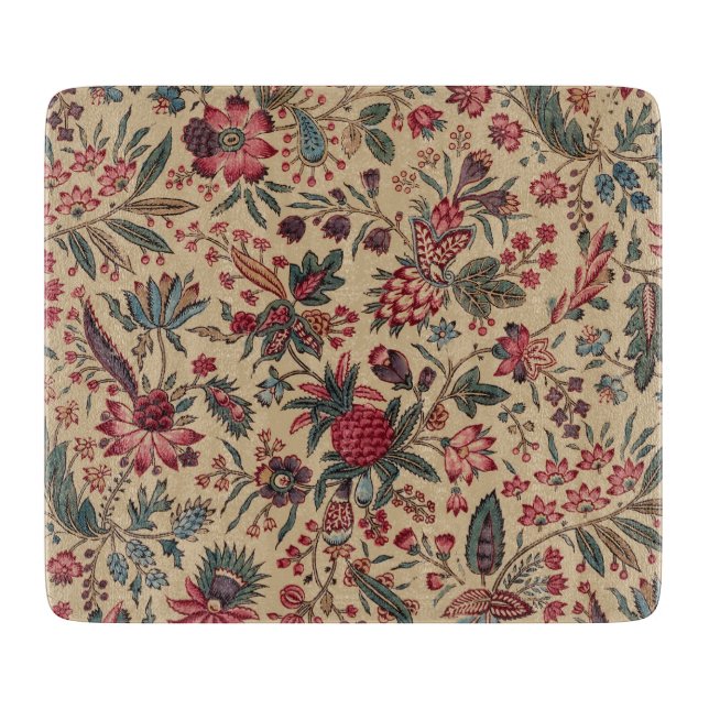 Blume Blumentapestes Needlework Art Schneidebrett (Vorderseite)