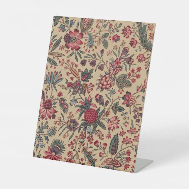 Blume Blumentapestes Needlework Art Sockelschild (Vorderseite)