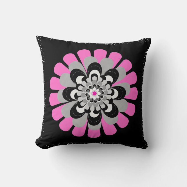 Blume Blush Kissen (Vorderseite)
