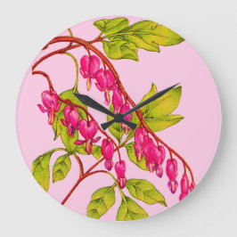 Blume bluten große wanduhr