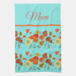 Blume Blütenmütterchen Mama Mother Geschirrtuch