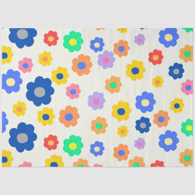 Blume Boho Chic Seidenpapier (Vorderseite)