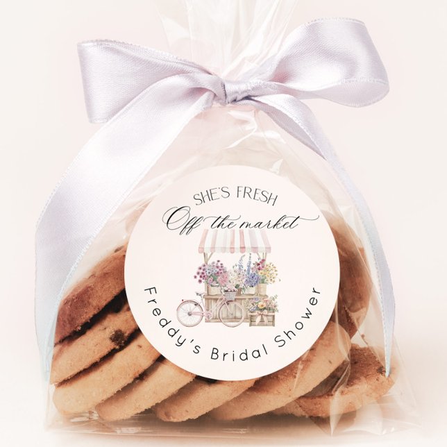 Blume Boho Frische Pasta machen Runder Aufkleber (Von Creator hochgeladen)