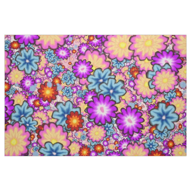 Blume-Bombe1 Stoff (Fat Quarter (45,7 x 55,9 cm))