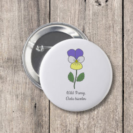 Blume Botanical Wild Pansy Pastel Button