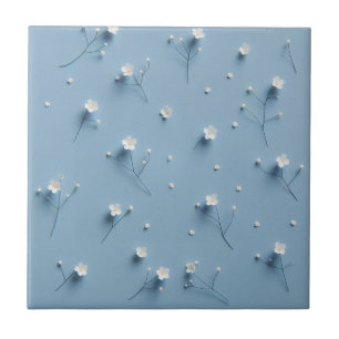 Blume botanisch blau fliese