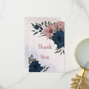 Blume botanisch dankeskarte