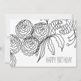 Blume Botanische Kunst Karte