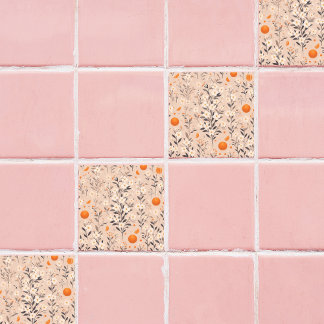 Blume botanische Orangen Fliese